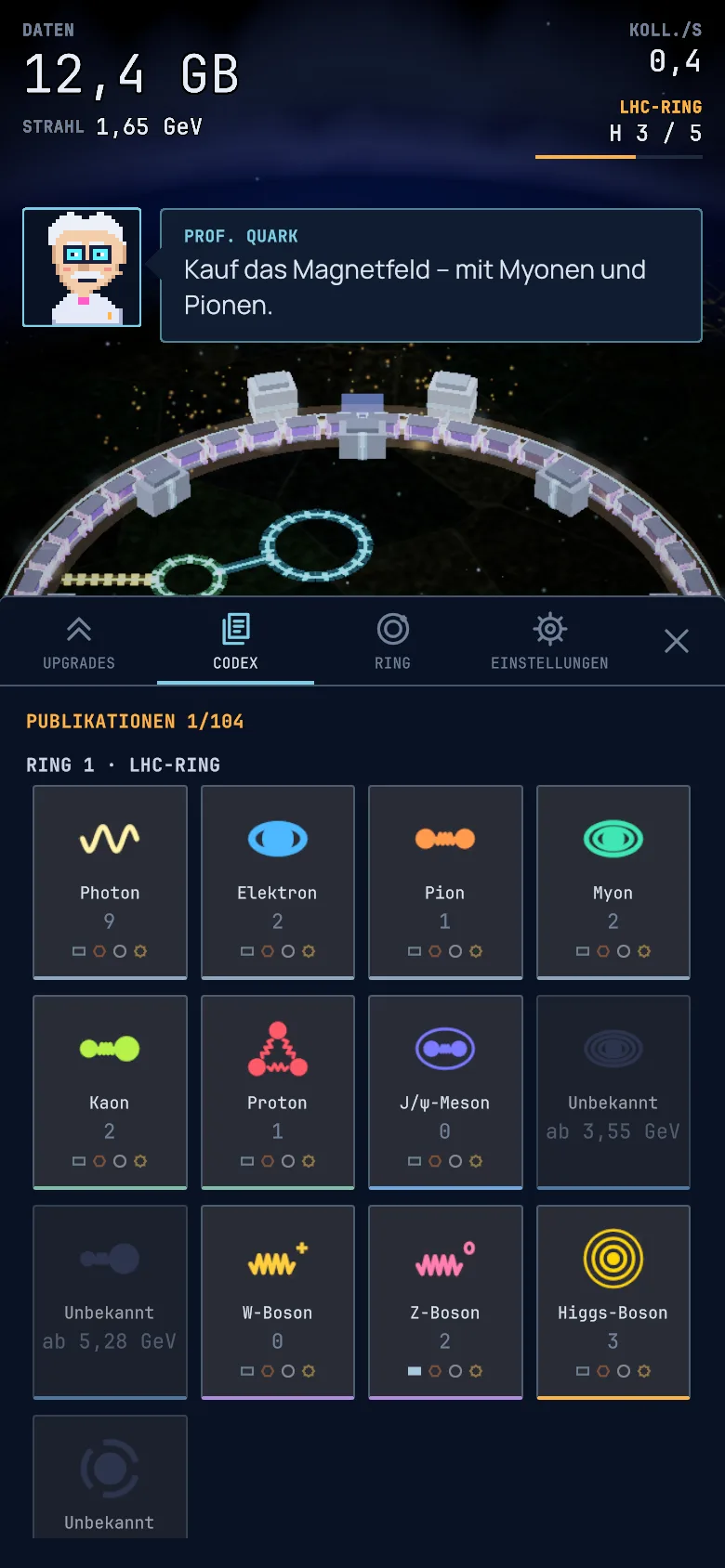 Screenshot: Der Codex