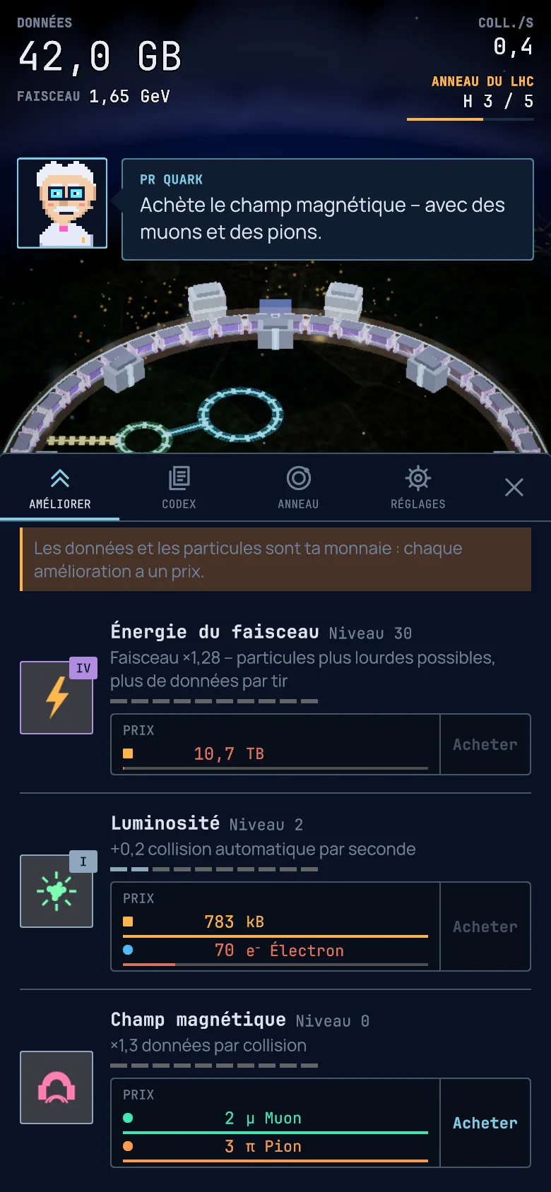 Capture d’écran : Améliorations