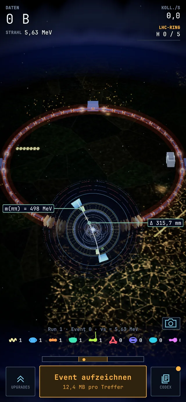 Eventanzeige eines Kaon-Events, Screenshot aus dem Spiel.