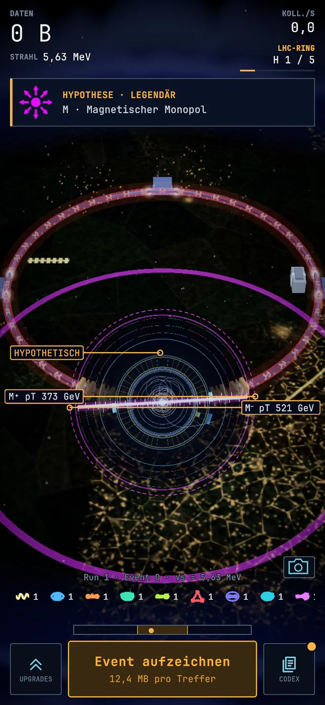 Eventanzeige eines Magnetischer Monopol-Events, Screenshot aus dem Spiel.
