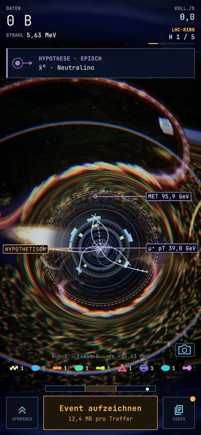 Eventanzeige eines Neutralino-Events, Screenshot aus dem Spiel.