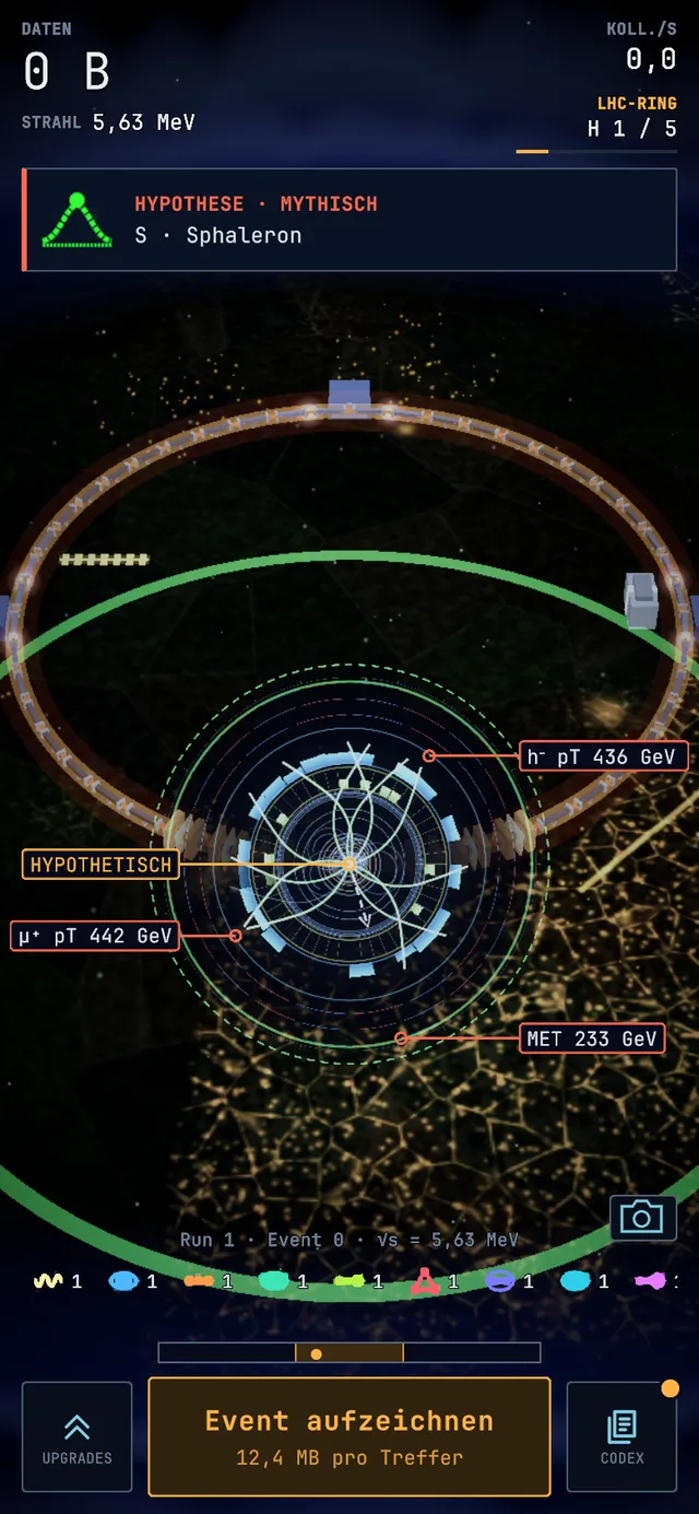 Eventanzeige eines Sphaleron-Events, Screenshot aus dem Spiel.
